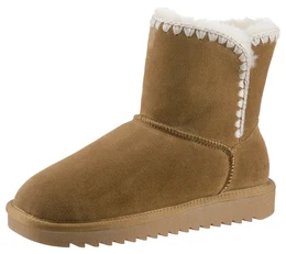 Winterboots ALASKA Gr. 42, braun (cognac) Damen Schuhe Snowboots, Schlupfboots