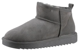 Winterboots Gr. 40, grau (hellgrau) Damen Schuhe Schlupfboots, Snowboots, Winterboots in Bequemweite H = sehr weit