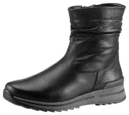 Schlupfboots OSAKA Gr. 8 (42), schwarz Damen Schuhe Stiefelette, Keilabsatz, Casual-Boots in Komfortweite H = sehr weit