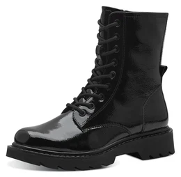 Schnrboots Gr. 38, schwarz (schwarz lack) Damen Schuhe Herbstmode, Blockabsatz, Schnrstiefelette mit Touch It-Ausstattung