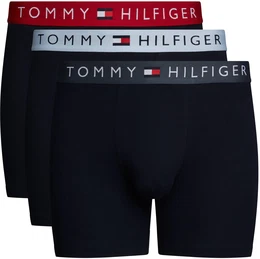 Boxer UNDERWEAR 3P BOXER BRIEF WB Gr. L (52), blau (breezy blue, pri red, mil denim) Herren Unterhosen