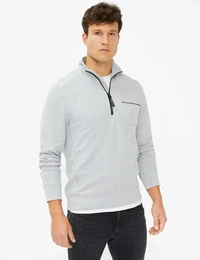 Strickpullover Style SAVIO , Herren, Gr. XXXL (58/60), silber (silberfarben), 70% Baumwolle, 30% Lyocell, Langarm, Pullover