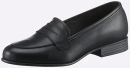 Slipper CASUAL LOOKS Gr. 40, schwarz, Damen, Glattleder, Schuhe