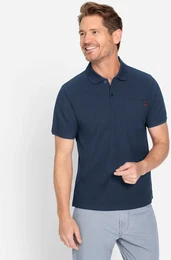 Poloshirt CATAMARAN Kurzarm-Shirt Gr. 60/62, blau (dunkelblau), Herren, 60% Baumwolle, 40% Polyester, unifarben, Shirts