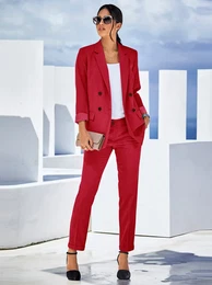 Jackenblazer INSPIRATIONEN Blazer Gr. 46, rot Damen Blazer