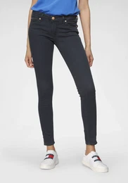 Skinny-fit-Jeans TOMMY JEANS Gr. 28, Lnge 28, blau (avenue dark blue) Damen Jeans mit Stretch, fr perfektes Shaping