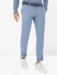Chinohose Style FABIO IN Gr. 40, Lnge 34, blau Herren Hosen