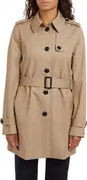 Langjacke HERITAGE SINGLE BREASTED TRENCH , Damen, Gr. XXL, beige (nos beige), Web, Obermaterial: 100% Baumwolle, unifarben, casual, figurbetont extralang, Langarm 2-Naht-rmel, Jacken, mti den typischen Trenchdetails & Tommy Streifen al