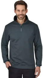 Sweatshirt Sweatshirt mit Reiverschluss , Herren, Gr. XXL, grau (anthrazit), 70% Baumwolle, 30% Polyester, Basic, Sweatshirts