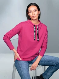 Sweatshirt Gr. 36, pink (fuchsia) Damen Sweatshirts