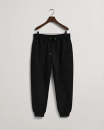 Sweathose REG TONAL SHIELD SWEATPANTS , Herren, Gr. L, N-Gr, schwarz, Sweatware, Obermaterial: 100% Baumwolle, casual, regular fit, Hosen