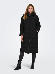Steppmantel ONLPAULA PREMIUM PUFFER LONG OTW Gr. XS (34), schwarz (black) Damen Mntel