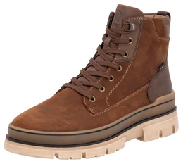 Winterstiefelette EVOLUTION, Herren, Gr. 41, braun (dunkelbraun), Leder, Lederimitat, sportlich, Schuhe, Plateaustiefel, Schnrstiefel mit wasserabweisender TEX-Membran