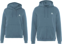 Kapuzensweatshirt EMBROIDERED STAR CHEVRON BRUSHED BACK FLEECE HOODIE , Herren, Gr. M, blau (newtral teal), angeraute Sweatware, Obermaterial: 80% Baumwolle, 20% Polyester, sportlich, Langarm Rippbndchen, Sweatshirts, Unisex