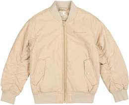 Bomberjacke Bomber Jacket , Kinder, Gr. M (140/146), beige, Stoff, Obermaterial: 100% Polyester, unifarben, sportlich, Langarm, Jacken
