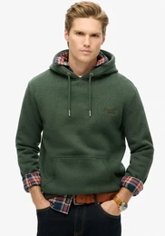 Kapuzensweatshirt Essential Logo Hoodie Gr. M, grn (deep forest green marl) Herren Sweatshirts