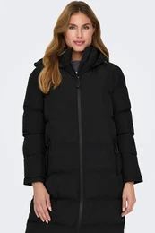 Steppmantel ONLPAULA PREMIUM PUFFER LONG OTW Gr. XL (42), schwarz (black) Damen Mntel