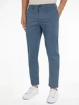Tommy Hilfiger Chinohose CHINO BLEECKER PRINTED STRUCTURE blau/aegean sea