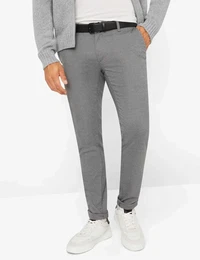 Chinohose Style FABIO Gr. 30, Lnge 32, grau (graphit) Herren Hosen