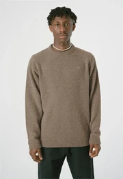 Strickpullover Classico Ligull , Herren, Gr. M, grn (olivgrn), 80% Wolle, 20% Polyamid, unifarben, casual, normal, Rundhals, Langarm, Pullover, mit lockerem Schnitt