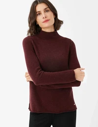 Strickpullover Style LEE Gr. 42, rot Damen Pullover