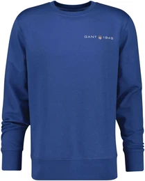 Sweatshirt PRINTED GRAPHIC C-NECK SWEAT Gr. 4XL, blau (vintage blue) Herren Sweatshirts