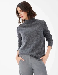 Strickpullover Style LEE Gr. 34, grau (mittelgrau) Damen Pullover