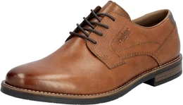 Schnrschuh , Herren, Gr. 41, braun, Leder, Lederimitat, klassisch, Schuhe, Businessschuh, Halbschuh, Festtagsschuh mit Leder-Decksohle