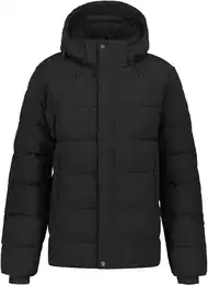 Steppjacke H STEPPJACKE BIXBY Gr. 50, schwarz (black1) Herren Jacken mit kontrastfarbenem Markenpatch am Oberarm