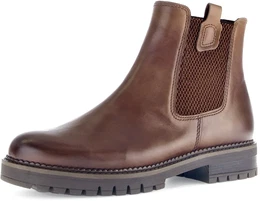 Chelseaboots Davos Gr. 43, braun (camelfarben used) Damen Schuhe Blockabsatz, Herbstmode, in bequemer Schuhweite G (= weit)