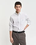 Gant REG MICRO PRINT SHIRT wei (eggshell)
