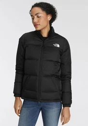 Daunenjacke W DIABLO DOWN 2.0 JACKET , Damen, Gr. M, schwarz (tnf schwarz heather, tnf blk), Obermaterial: 100% Polyester. Wattierung: 90% Daunen, 10% sonstige Federn, sportlich, hoch geschlossener Ausschnitt, Langarm, Jacken, mit Logosti