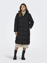 Steppmantel ONLMONTANA LONG PUFFER JACKET NOOS OTW Gr. L (40), schwarz (black) Damen Mntel
