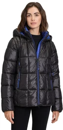 Funktionsjacke 2 in 1 Jacke mit Kapuze , Damen, Gr. 44, schwarz, Obermaterial: 100% Polyamid (recycelt)., sportlich, tailliert, Langarm, Jacken