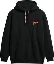 Superdry Kapuzensweatshirt Utility Sport Logo Loose Hood schwarz