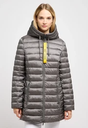 Steppjacke Gr. 48, grau (graphite) Damen Jacken mit Kapuze
