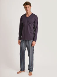 Schlafanzug Relax Streamline 6 Gr. M (50), lila (plum) Herren Homewear-Sets