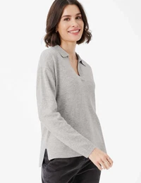 Strickpullover Style LILIAN Gr. 46, grau Damen Pullover