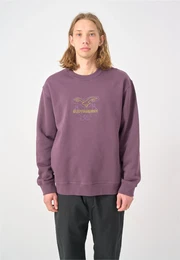 Sweatshirt Gull.T. , Herren, Gr. M, lila, 100% Baumwolle, bestickt, casual, normal, Rundhals, Sweatshirts, mit lockerem Schntt