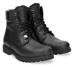 Winterboots Gr. 41, schwarz Herren Schuhe Winterstiefelette, Schnrstiefelette, Outdoorschuh mit Ziernhten