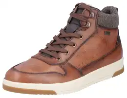 Winterboots , Herren, Gr. 44, braun, Leder, Lederimitat, sportlich, Schuhe, High Top Sneaker, Schnrboots mit riekerTEX-Membran