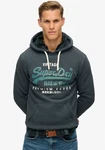 Superdry Herren Hoodie Duo Vintage Logo Hoodie Grün/Blau/Dunkelgrün/Dunkelblau/Hellblau