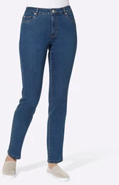 5-Pocket-Jeans CASUAL LOOKS Gr. 48, Normalgren, blau (blue, stone, washed) Damen Jeans