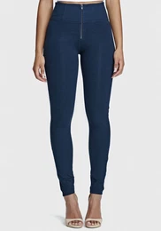 Jeggings WRUP2HC001ORG Gr. L (40), N-Gr, blau (darkblue, blau) Damen Hosen mit Lifting & Shaping Effekt