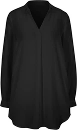 Longbluse RICK CARDONA BY Gr. 36, schwarz Damen Blusen