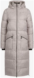 Steppmantel KITZBHEL Gr. 42, beige (hellbeige) Damen Mntel mit Animalprint