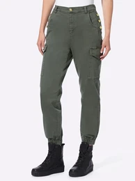 Bequeme Jeans Gr. 36, Normalgren, grn (khaki) Damen Jeans
