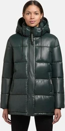 Steppjacke Word3 Satin Gr. L (40), grn Damen Jacken kurzer Steppmantel aus einem schimmerndem Material