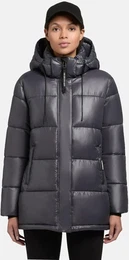Steppjacke Word3 Satin Gr. XXL (44), blau (himmelblau) Damen Jacken kurzer Steppmantel aus einem schimmerndem Material