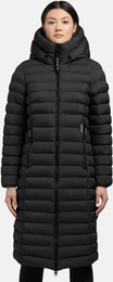 Steppjacke Imes Gr. XXL (44), schwarz Damen Jacken Steppmantel mit hohem Kragen und silbrig glnzendem Innenfutter